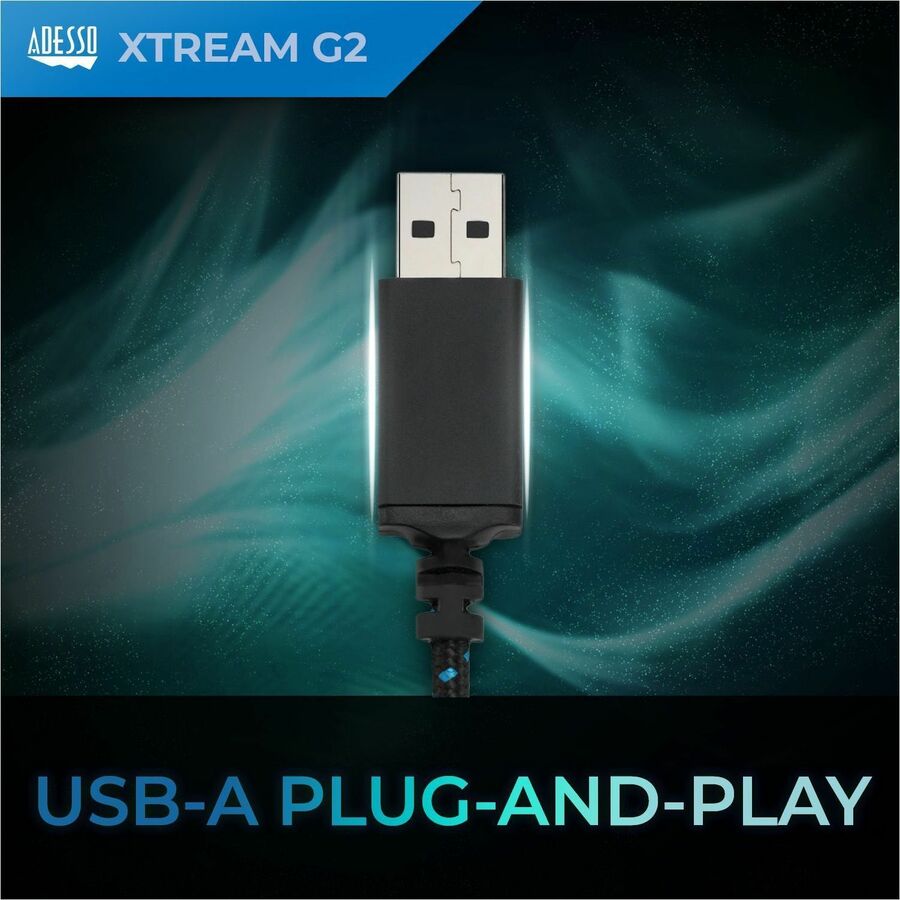 Adesso Stereo USB Gaming Headset with Microphone