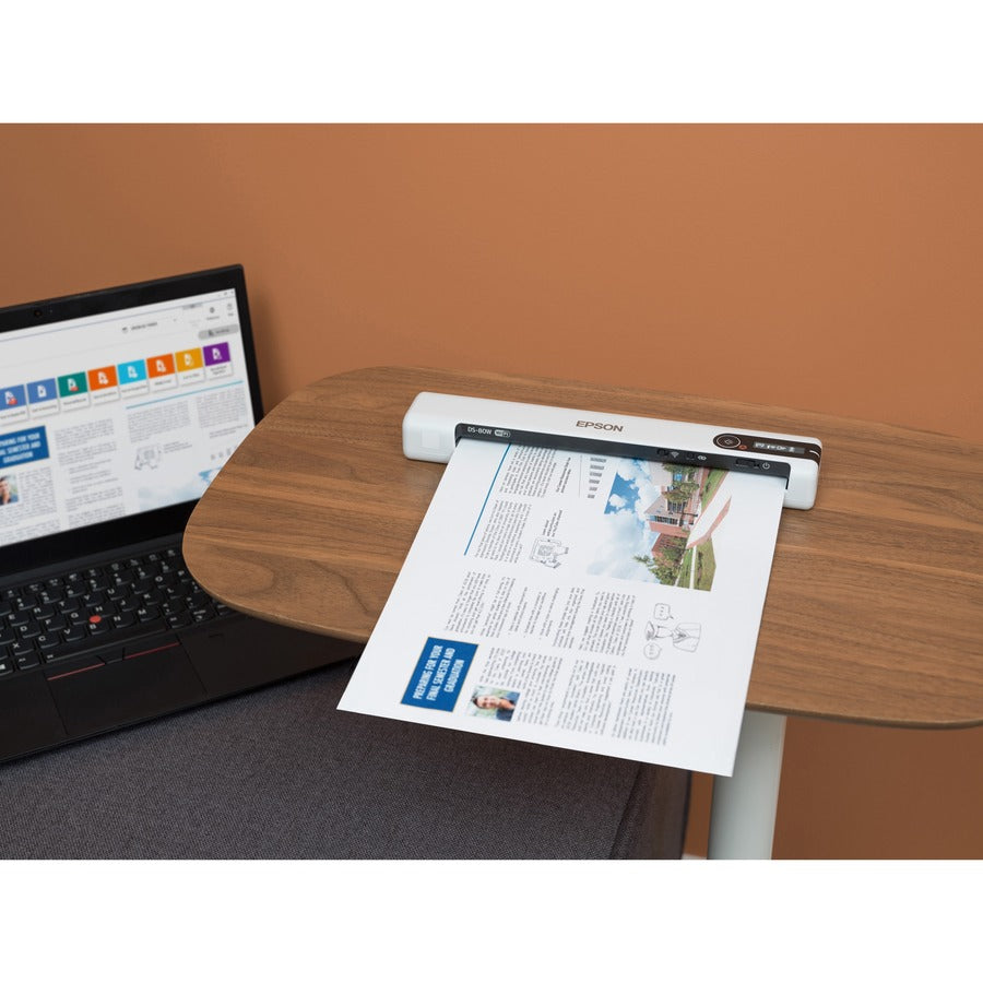 Epson DS-80W Sheetfed Scanner - 600 dpi Optical