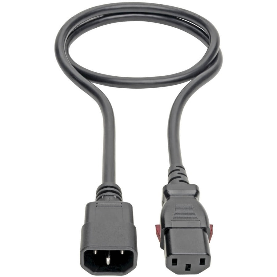 Eaton Tripp Lite Series Power Extension Cord, Locking C13 to C14 PDU Style - 10A, 250V, 18 AWG, 3 ft. (0.91 m)