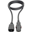 Eaton Tripp Lite Series Power Extension Cord, Locking C13 to C14 PDU Style - 10A, 250V, 18 AWG, 4 ft. (1.22 m)