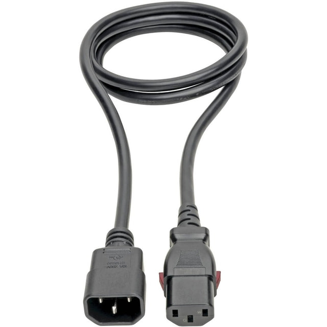 Eaton Tripp Lite Series Power Extension Cord, Locking C13 to C14 PDU Style - 10A, 250V, 18 AWG, 4 ft. (1.22 m)