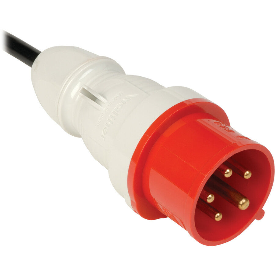 Eaton Tripp Lite Series 11.5kW 208-240V 3PH Switched PDU - LX Interface, Gigabit, 30 Outlets, IEC 309 16/20A Red 360-415V Input, Outlet Monitoring, LCD, 1.8 m Cord, 0U 1.8 m Height, TAA