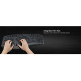 ERGONOMIC KEYBOARD W/ PALM REST