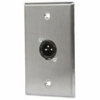 Monoprice 1-port 3-pin XLR Male Zinc Alloy Wall Plate