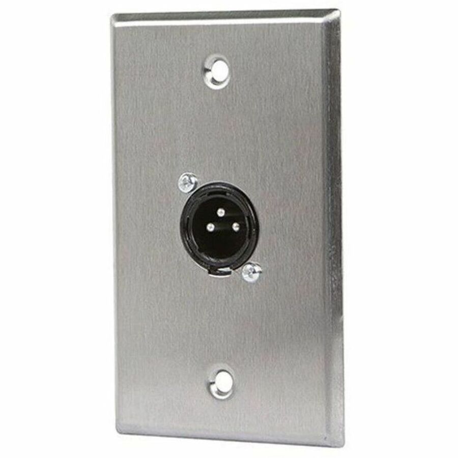 Monoprice 1-port 3-pin XLR Male Zinc Alloy Wall Plate