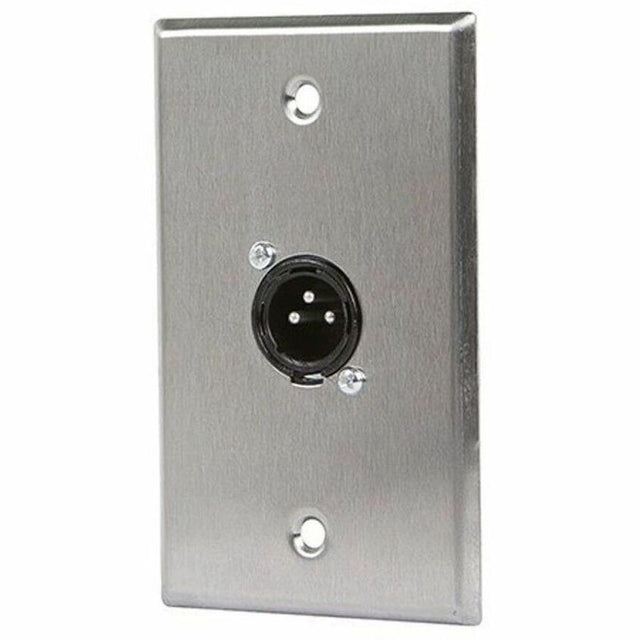 Monoprice 1-port 3-pin XLR Male Zinc Alloy Wall Plate