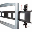 Monoprice Commercial Series 2x2 Video Wall Mount Bracket System Rolling Display Cart