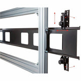 Monoprice Commercial Series 2x2 Video Wall Mount Bracket System Rolling Display Cart