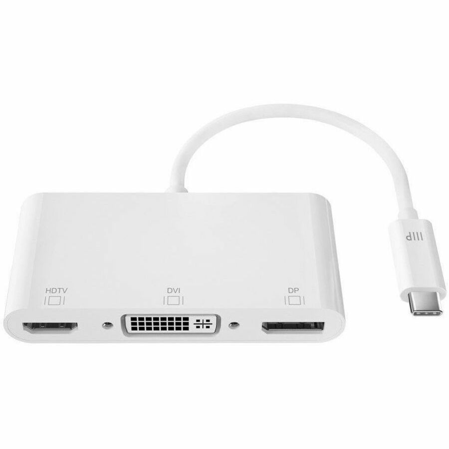Monoprice USB-C to 4K DisplayPort HDMI and Single-Link DVI-D Passive Adapter