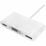 Monoprice USB-C to 4K DisplayPort HDMI and Single-Link DVI-D Passive Adapter
