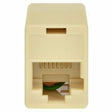 Monoprice 8P8C RJ45 Straight Inline Coupler, Beige