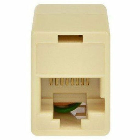 Monoprice 8P8C RJ45 Straight Inline Coupler, Beige