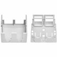 Monoprice Mounting Box for Keystone Module, Connector - White - TAA Compliant