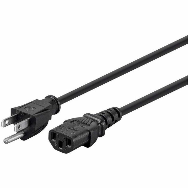 Monoprice Power Cord - NEMA 5-15P to IEC 60320 C13, 16AWG, 13A/1625W, 3-Prong, Black, 1ft