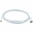 Monoprice 10ft 32AWG Mini DisplayPort to DisplayPort Cable, White
