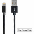 Monoprice Premium Apple MFi Certified Lightning to USB-A Charging Cable - 3ft Black