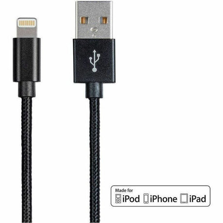 Monoprice Premium Apple MFi Certified Lightning to USB-A Charging Cable - 3ft Black