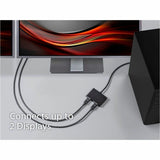 Monoprice 2-Port DisplayPort 1.2 to DisplayPort Multi-Stream Transport (MST) Hub