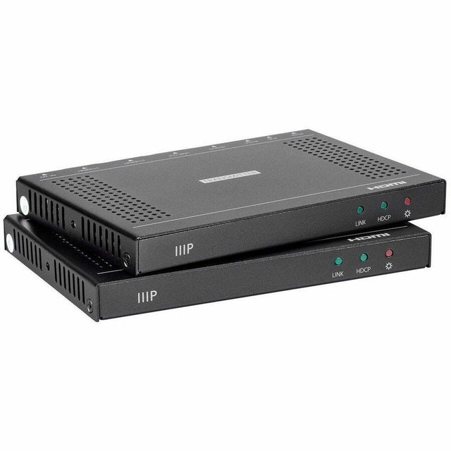 Monoprice Blackbird 4K60 Pro HDBaseT Extender Kit up to 100m with PoH, RS-232, HDCP 2.2