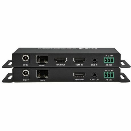 Monoprice Blackbird 4K60 Video Extender with HDMI over Fiber Optic Cable up to 33,000 feet (10,000m), Supports IR and RS-232