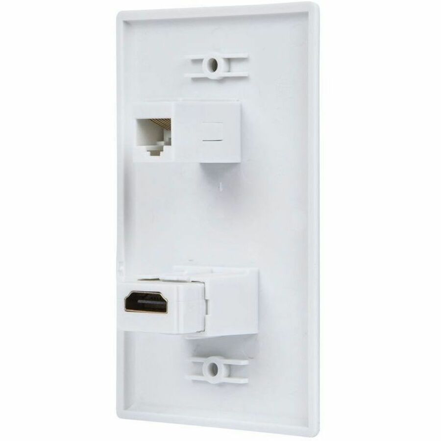 Monoprice Recessed HDMI Wall Plate, with 1* HDMI F/F Adapter & 1*RJ45 Cat5e Coupler