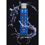 iStorage datAshur PRO 8 GB | Secure Flash Drive | FIPS 140-2 Level 3 Certified| NLNCSA DEP-V Certified | NATO Restricted Certified | PIN protected | Dust/Water Resistant