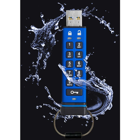 iStorage datAshur PRO 8 GB | Secure Flash Drive | FIPS 140-2 Level 3 Certified| NLNCSA DEP-V Certified | NATO Restricted Certified | PIN protected | Dust/Water Resistant