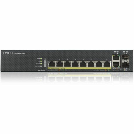 ZYXEL GS1920-8HPv2 8-Port Gigabit Smart Nebula Cloud Managed PoE Switch | 8 PoE+ Ports at 130W with 2 SFP Uplinks