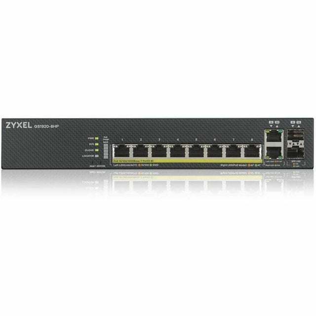 FANLESS 8PORT GBE POE+ L2 WEB