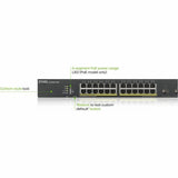 ZYXEL XGS1930-28HP 24-Port Gigabit Smart Nebula Cloud Managed PoE Switch | 24 PoE+ Ports at 375W with 4 SFP+ 10G Uplinks