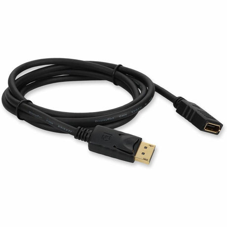 6ft DisplayPort 1.2 Male to DisplayPort 1.2 Female Black Cable For Resolution Up to 3840x2160 (4K UHD)