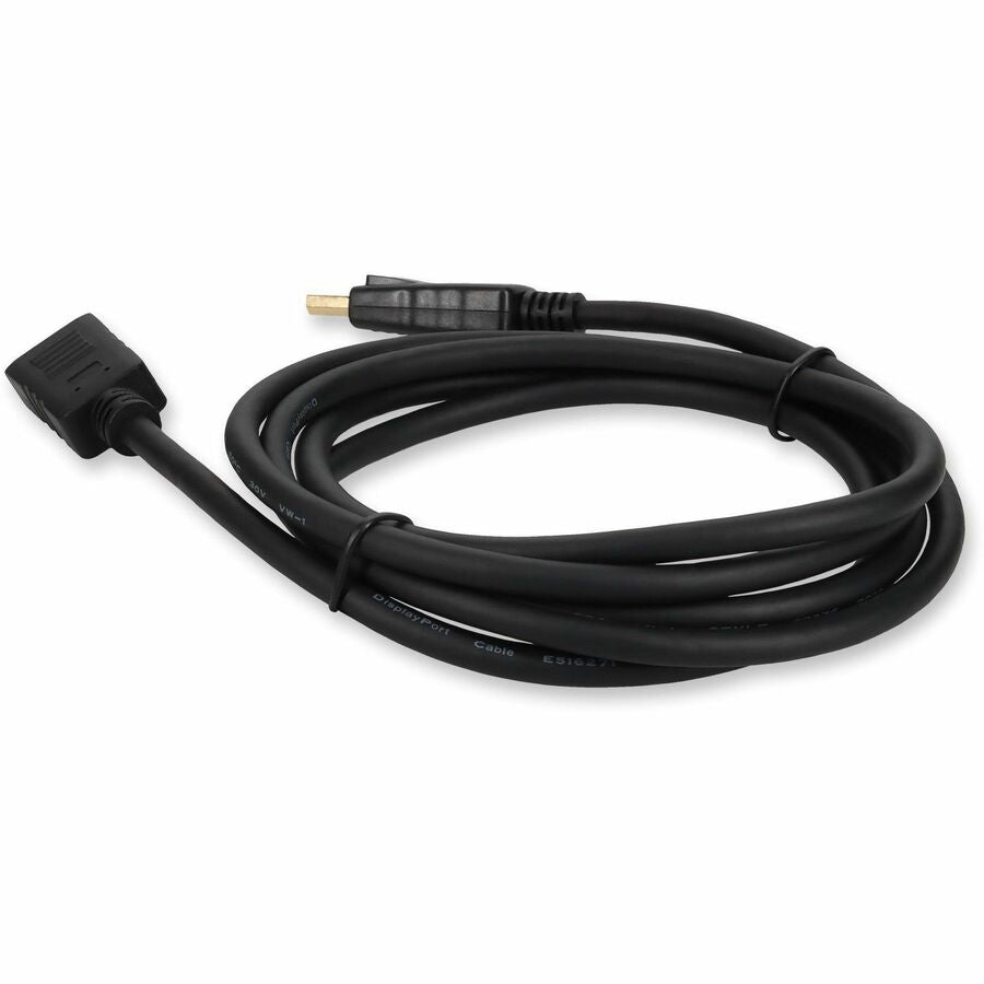 6ft DisplayPort 1.2 Male to DisplayPort 1.2 Female Black Cable For Resolution Up to 3840x2160 (4K UHD)