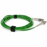 AddOn 3m LC (Male) to LC (Male) Green OM3 Duplex Fiber OFNR (Riser-Rated) Patch Cable