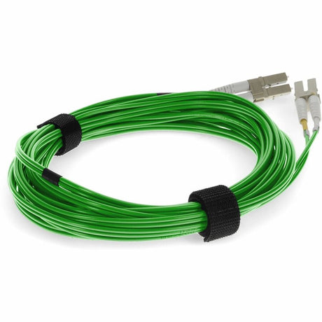 AddOn 5m LC (Male) to LC (Male) Green OM3 Duplex Fiber OFNR (Riser-Rated) Patch Cable