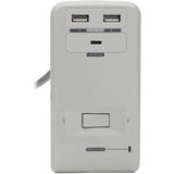 Eaton Tripp Lite Series 6-Outlet Surge Protector w/2 USB-A (4.8A Shared) & 1 USB-C (3A) - 8 ft. (2.43 m) Cord, 1080 Joules, Desk Clamp