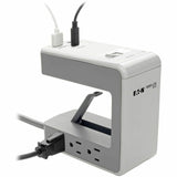 Eaton Tripp Lite Series 6-Outlet Surge Protector w/2 USB-A (4.8A Shared) & 1 USB-C (3A) - 8 ft. (2.43 m) Cord, 1080 Joules, Desk Clamp