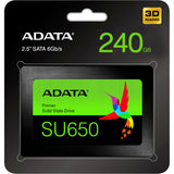 Adata Ultimate SU650 ASU650SS-240GT-R 240 GB Solid State Drive - 2.5" Internal - SATA (SATA/600) - Black