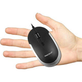 Macally USB-C Optical Quiet Click Mouse for Mac/PC Black & Space Gray