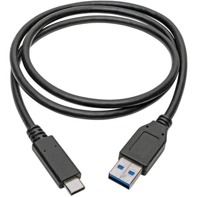 Eaton Tripp Lite Series USB-C to USB-A Cable (M/M), USB 3.2 Gen 2 (10 Gbps), USB-IF Certified, Thunderbolt 3 Compatible, 3 ft. (0.91 m)