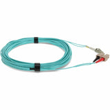 AddOn .3m LC (Male) to SC (Male) Aqua OM4 Duplex Fiber OFNR (Riser-Rated) Patch Cable