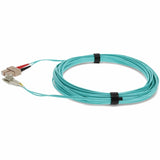 AddOn .3m LC (Male) to SC (Male) Aqua OM4 Duplex Fiber OFNR (Riser-Rated) Patch Cable