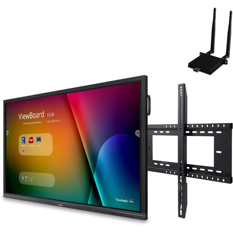 ViewSonic ViewBoard IFP7550-E1 - 4K Interactive Display with WiFi Adapter and Fixed Wall Mount - 350 cd/m2 - 75"