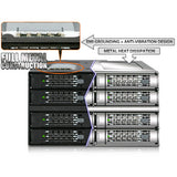 Icy Dock ToughArmor MB508SP-B Drive Enclosure for 5.25" - Mini-SAS HD Host Interface Internal - Black