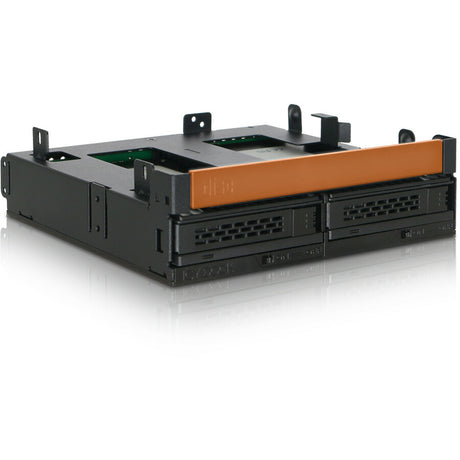 Icy Dock ExpressCage MB732SPO-B Drive Enclosure for 5.25" - Serial ATA/600 Host Interface Internal - Black