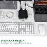 Plugable USB C Dock with 85W Charging Compatible with Thunderbolt 3 and USB-C MacBooks and Select Windows Laptops