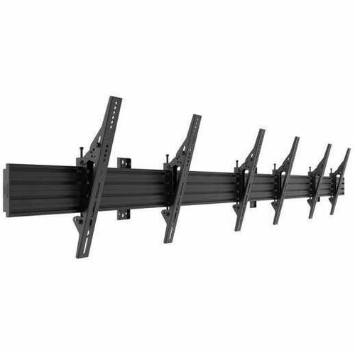 Atdec ADBS 3x1 wall menu board mount for 45-65" displays (Black)