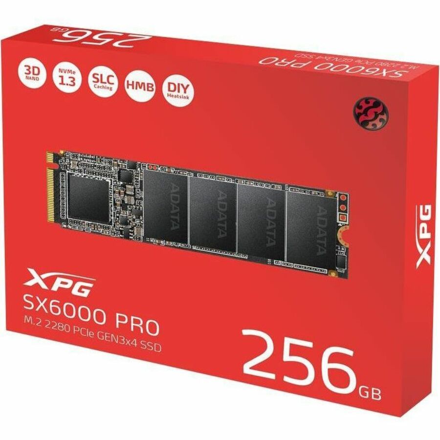 XPG SX6000 Pro ASX6000PNP-256GT-C 256 GB Solid State Drive - M.2 2280 Internal - PCI Express (PCI Express 3.0 x4)