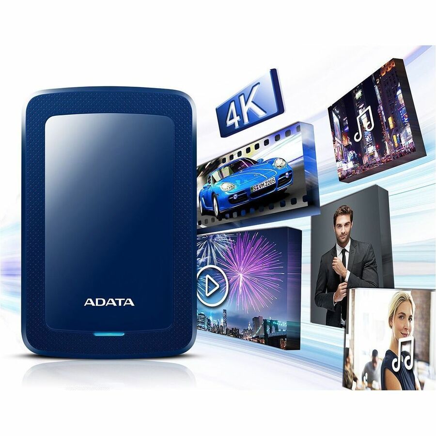 Adata HV300 1 TB Hard Drive - External - Blue