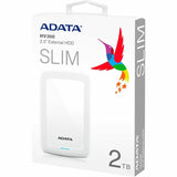 Adata HV300 2 TB Hard Drive - External - White