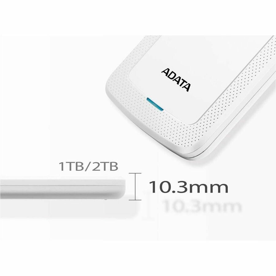 Adata HV300 2 TB Hard Drive - External - White